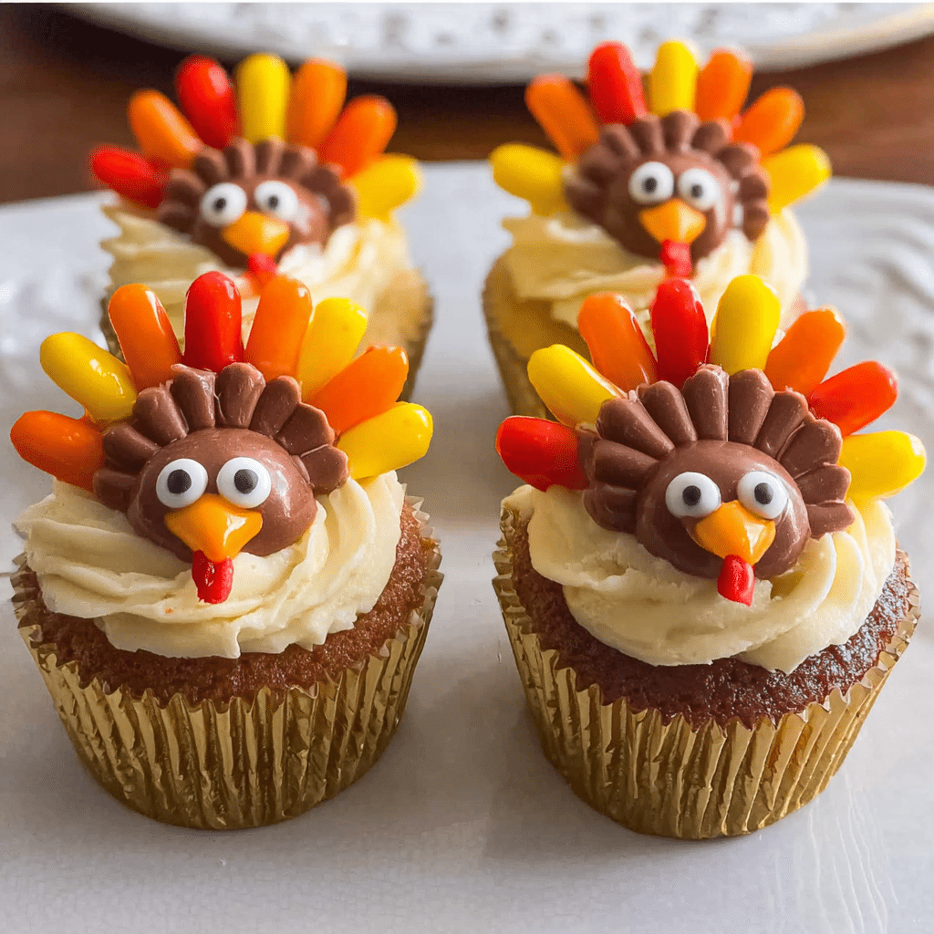 Easy Turkey Cupcakes Recipe