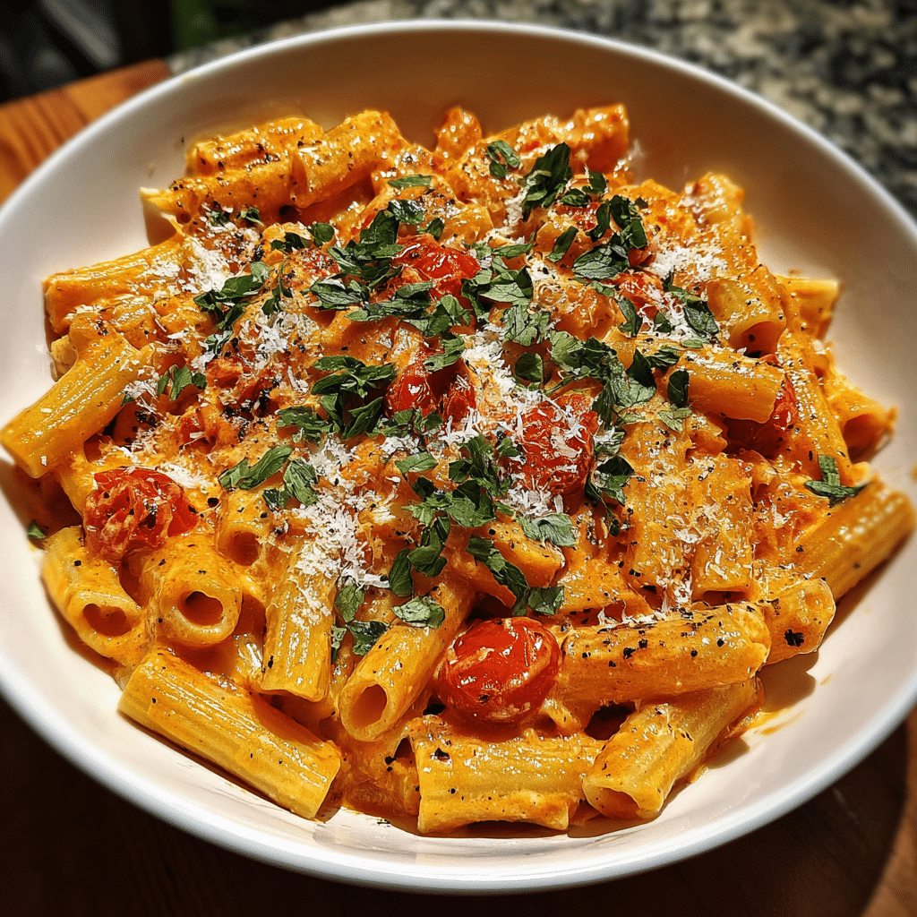 Creamy Tomato Garlic Pasta