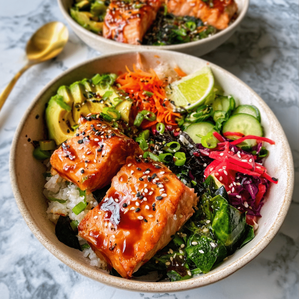 Teriyaki Salmon Bowls