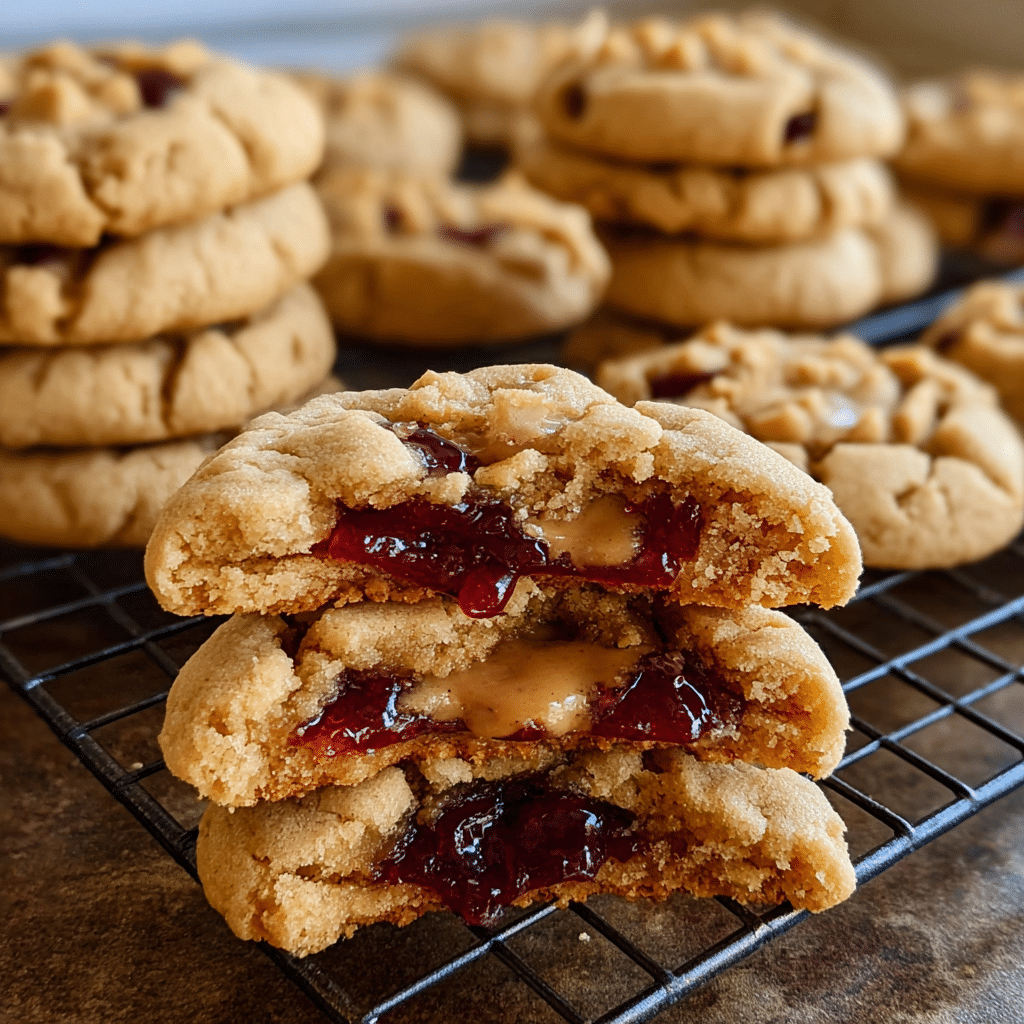 Peanut Butter and Jelly Cookies