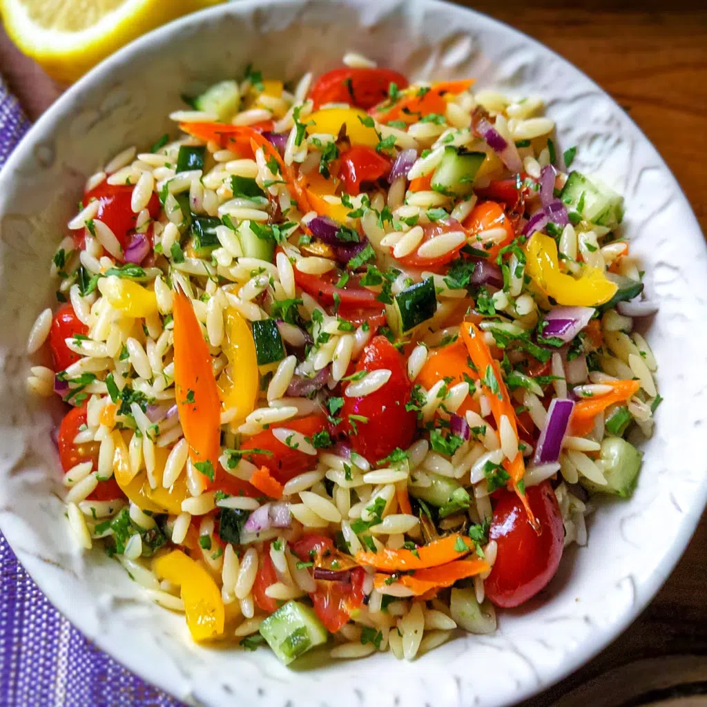 Fresh and Flavorful Rainbow Orzo Salad