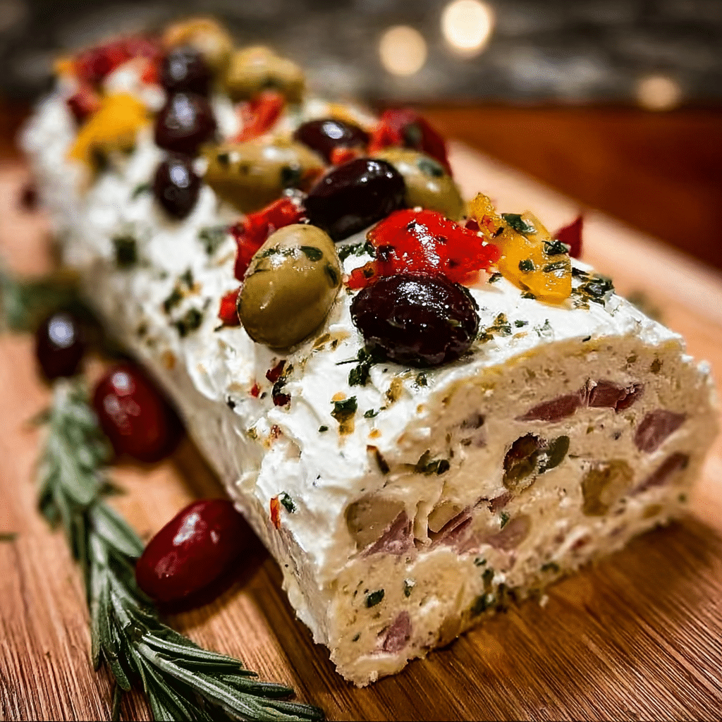 Antipasto Cream Cheese Log