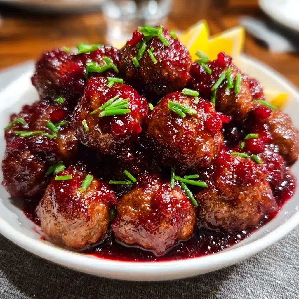 Easy Christmas Cranberry Meatballs