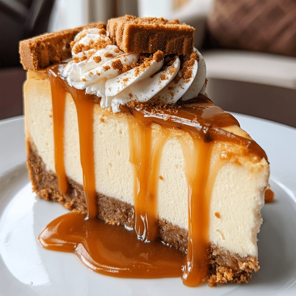 Irresistible Biscoff Salted Caramel Cheesecake