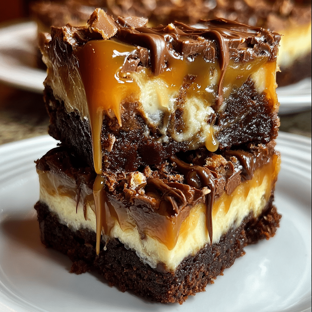 Caramel Cheesecake Brownies