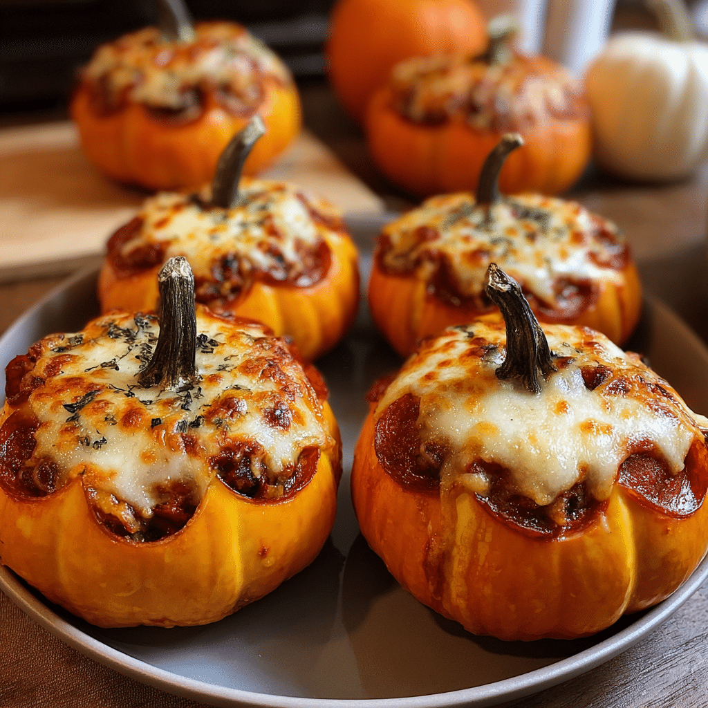 Easy Pizza-Stuffed Pumpkins