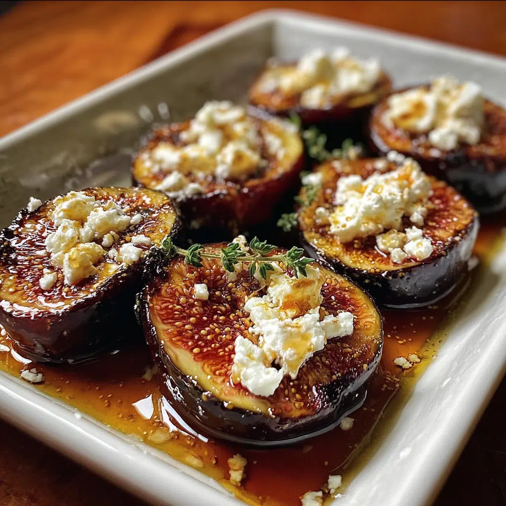 Roasted Figs with Goat Cheese and Honey