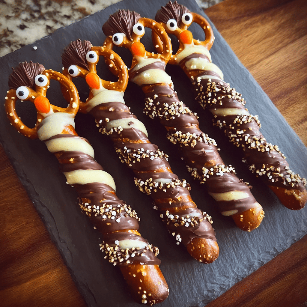 Thanksgiving Turkey Pretzel Rods