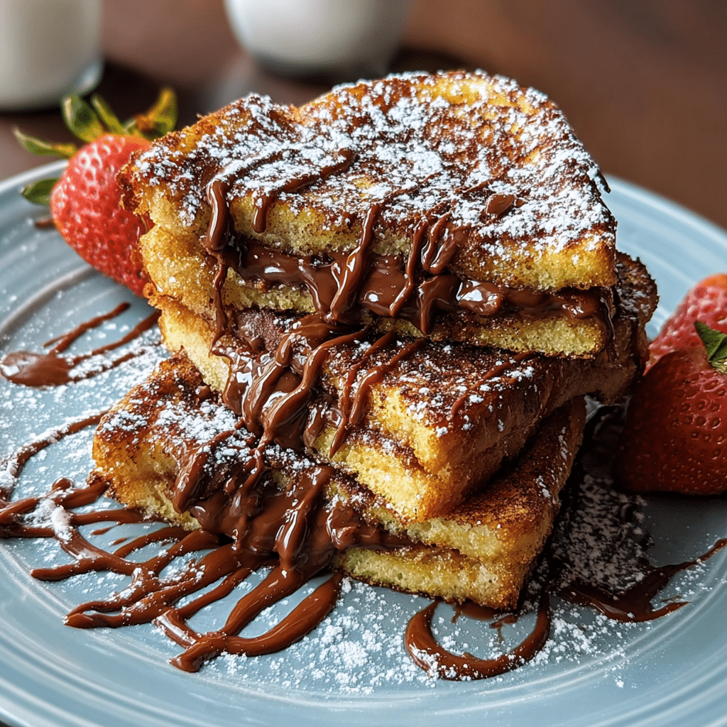 Quick and Easy Nutella French Toast