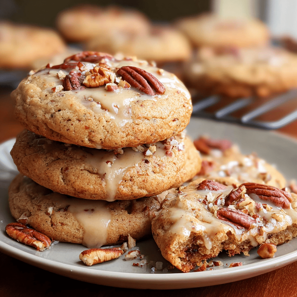 Maple Pecan Cookies with Brown Butter