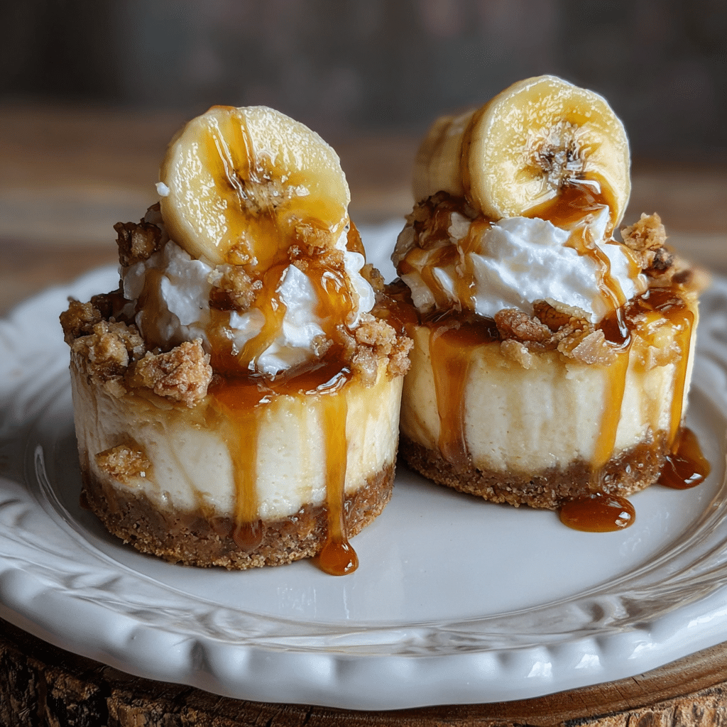 Mini Banana Pudding Cheesecakes