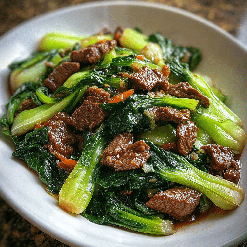 Bok Choy Stir-Fried Beef