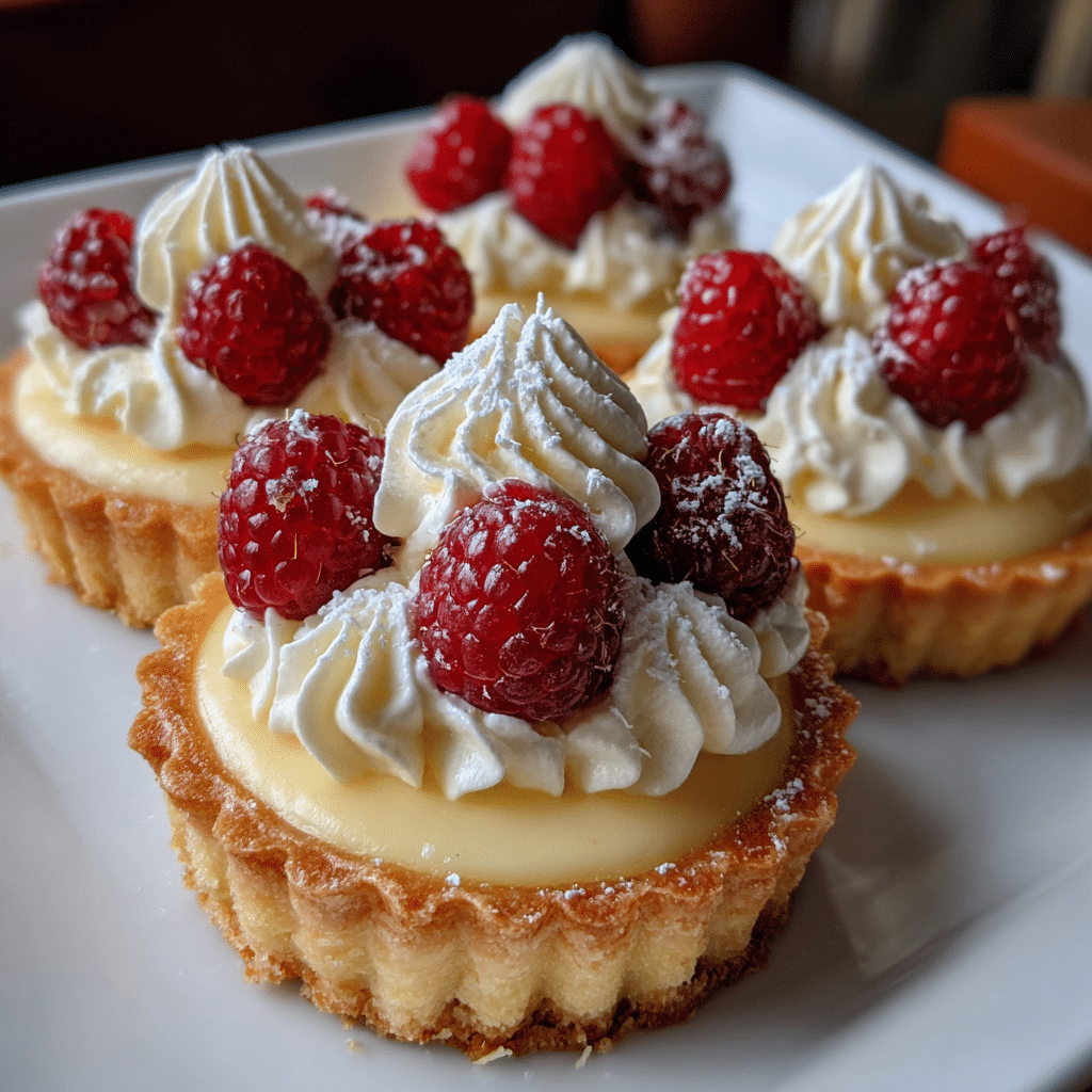 White Chocolate Mousse Tartlets