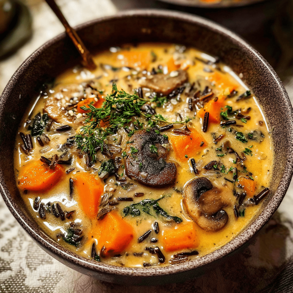 Cozy Autumn Wild Rice Soup