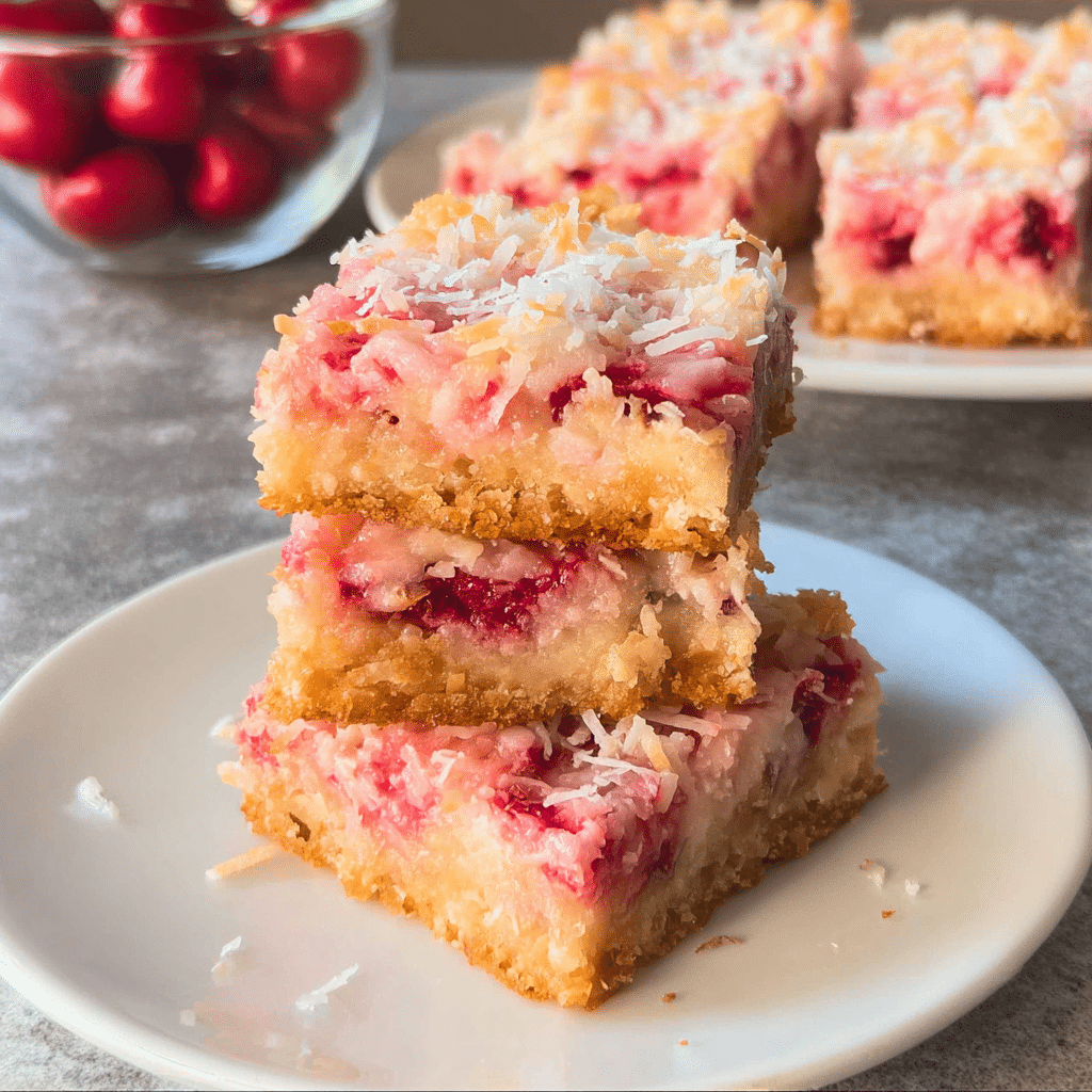 Cherry Coconut Magic Bars