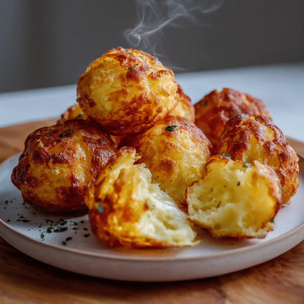 Crispy Mashed Potato Cheese Puffs