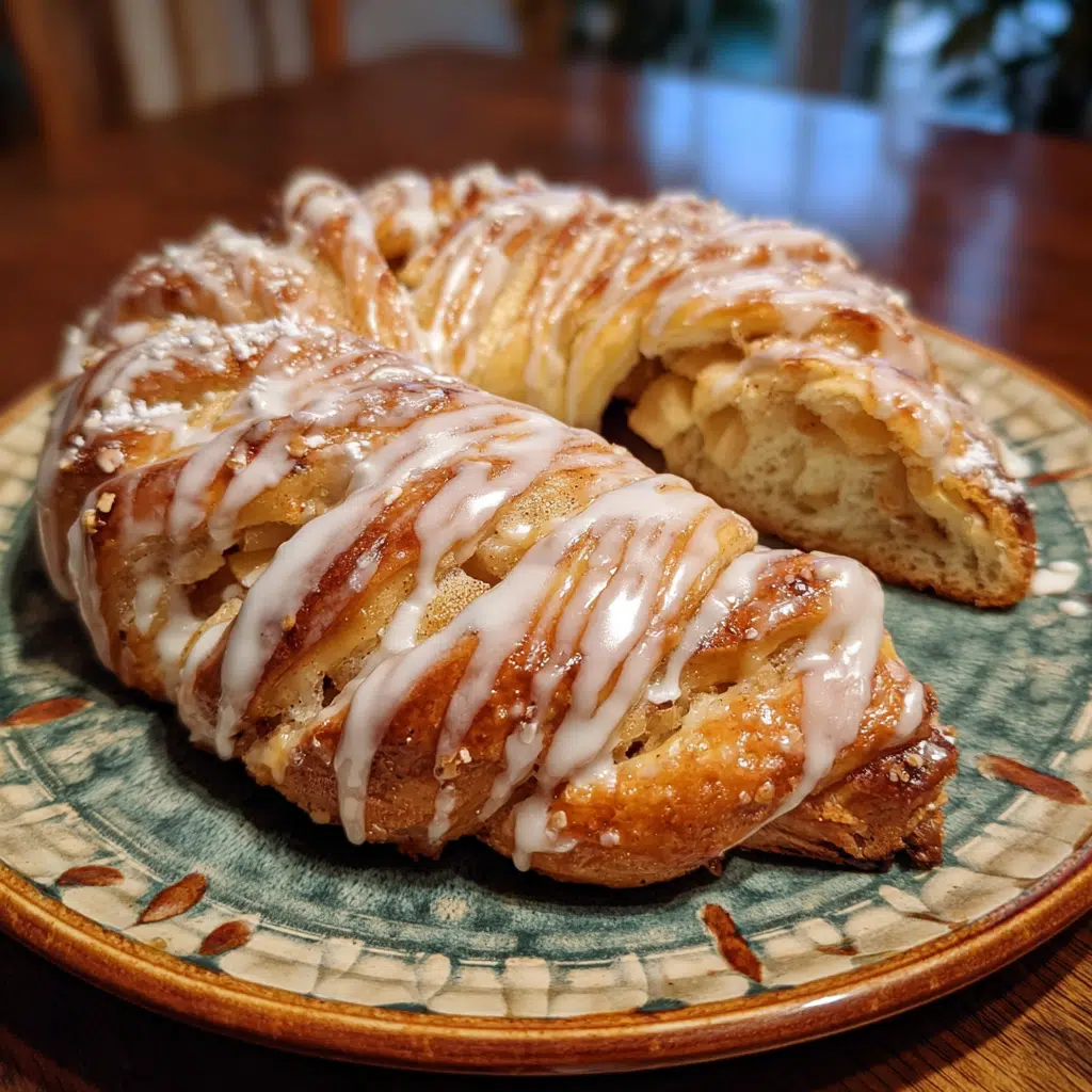 Cozy Apple Kringle with Vanilla Glaze