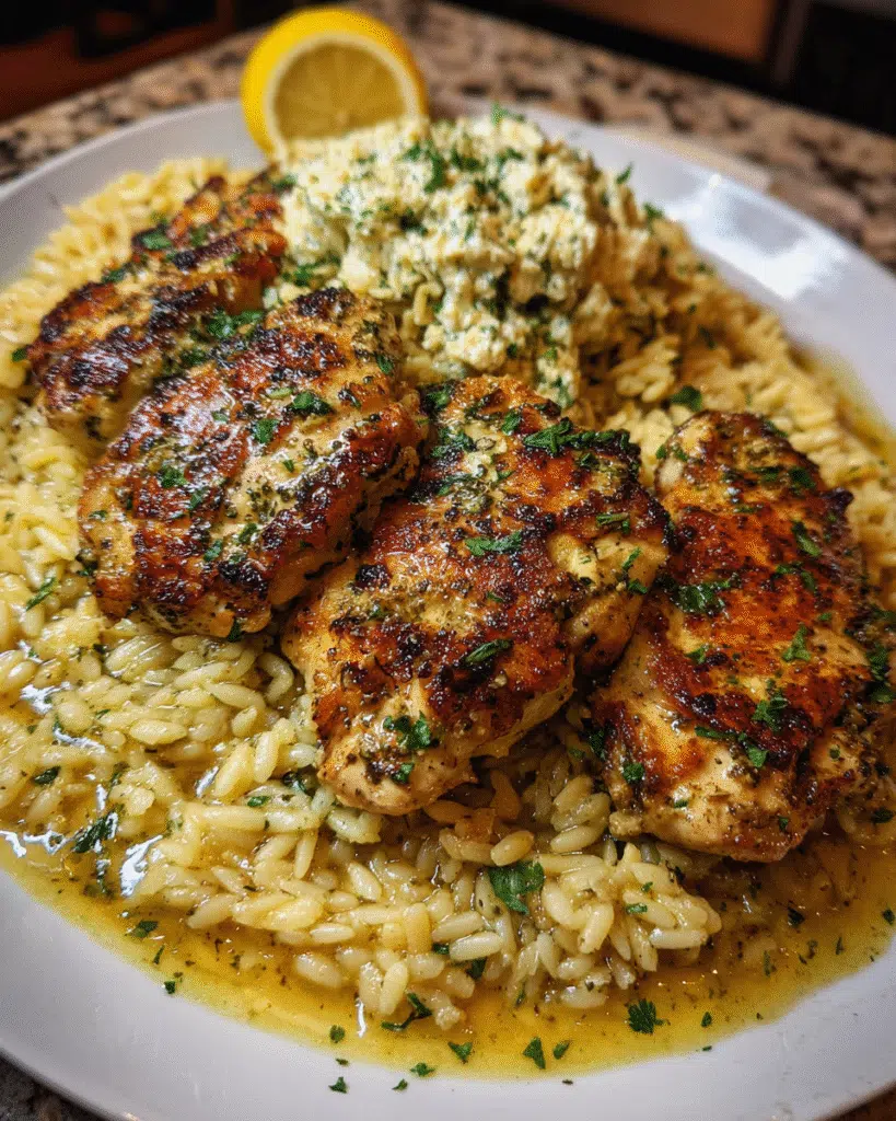 Lemon Butter Dijon Chicken: A Creamy Orzo Dream
