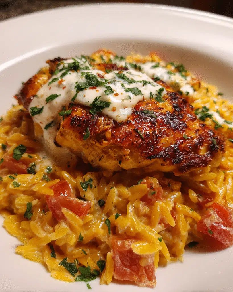 Creamy Ricotta Chicken and Orzo Skillet: One-Pan Magic!