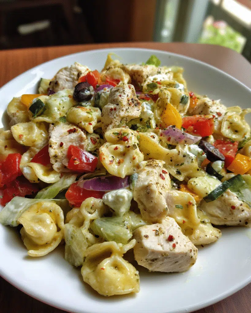 Cottage Cheese Chicken Pasta Salad: Creamy Summer Delight!