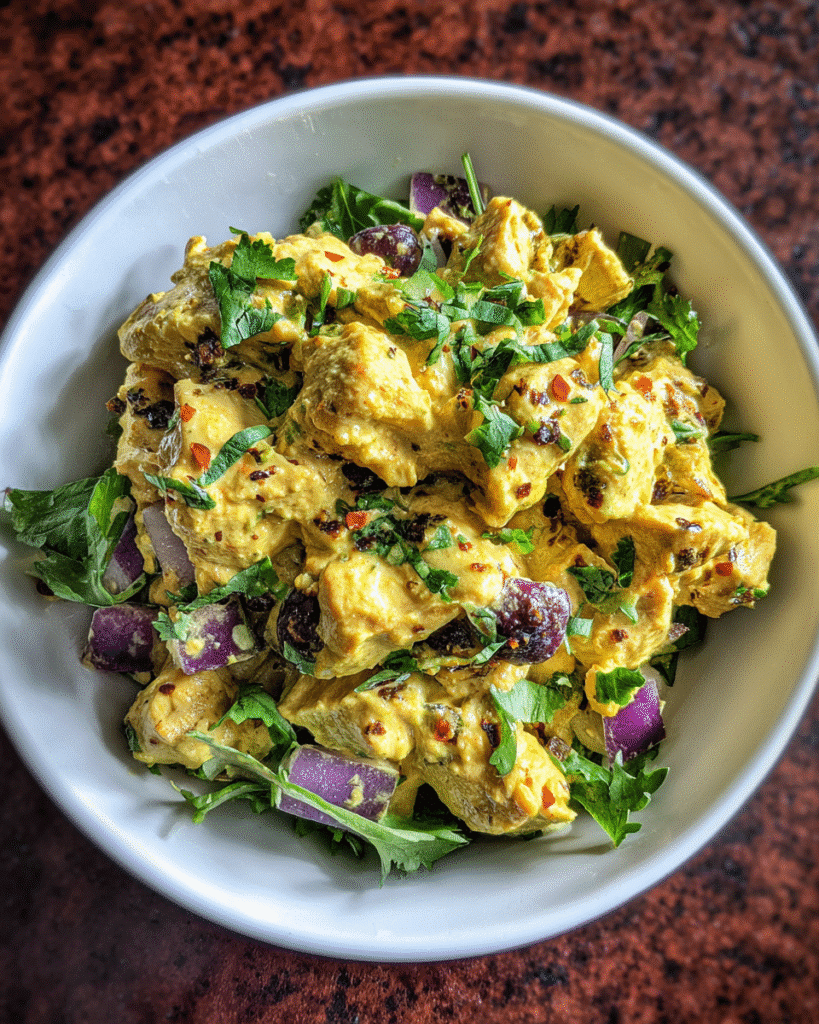 Greek Yogurt Curry Chicken Salad: Easy 15-Min Lunch Magic!