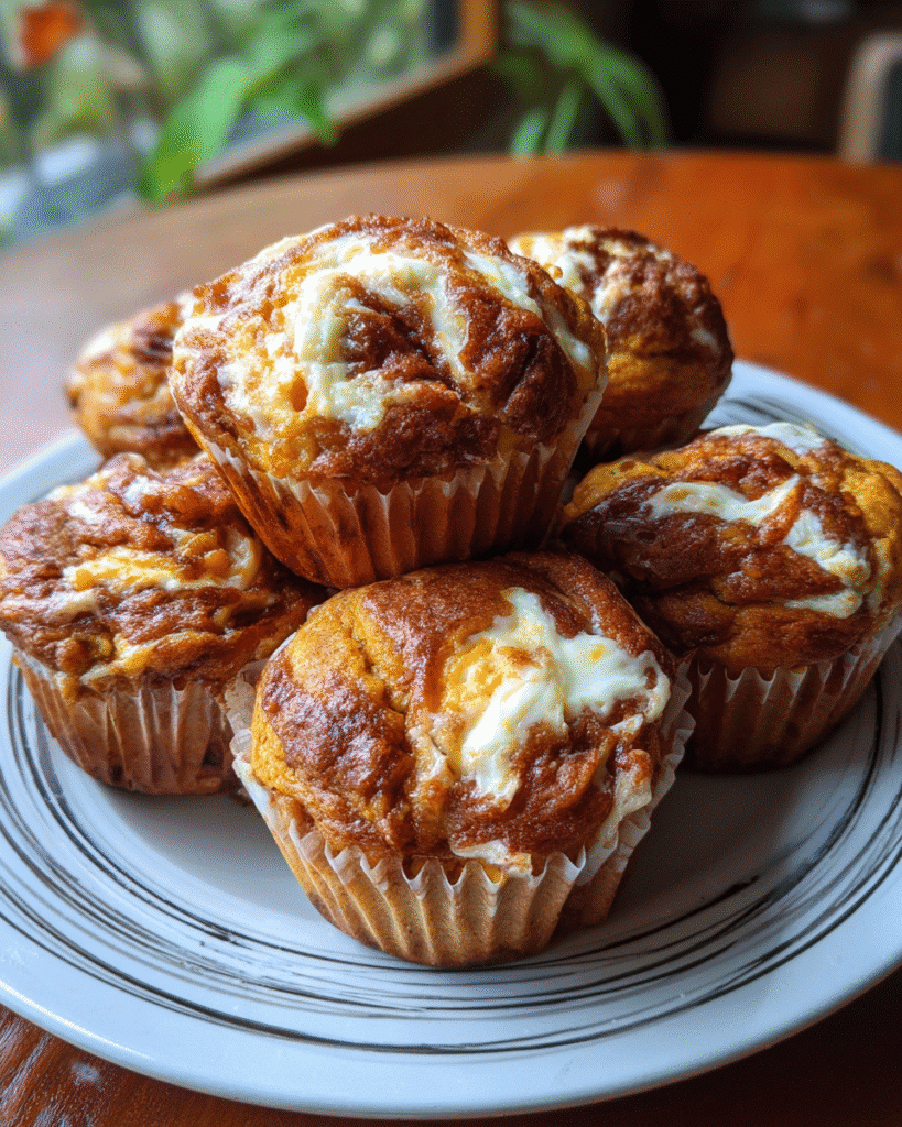 Best Pumpkin Cream Cheese Swirl Muffins Youll Ever Bake