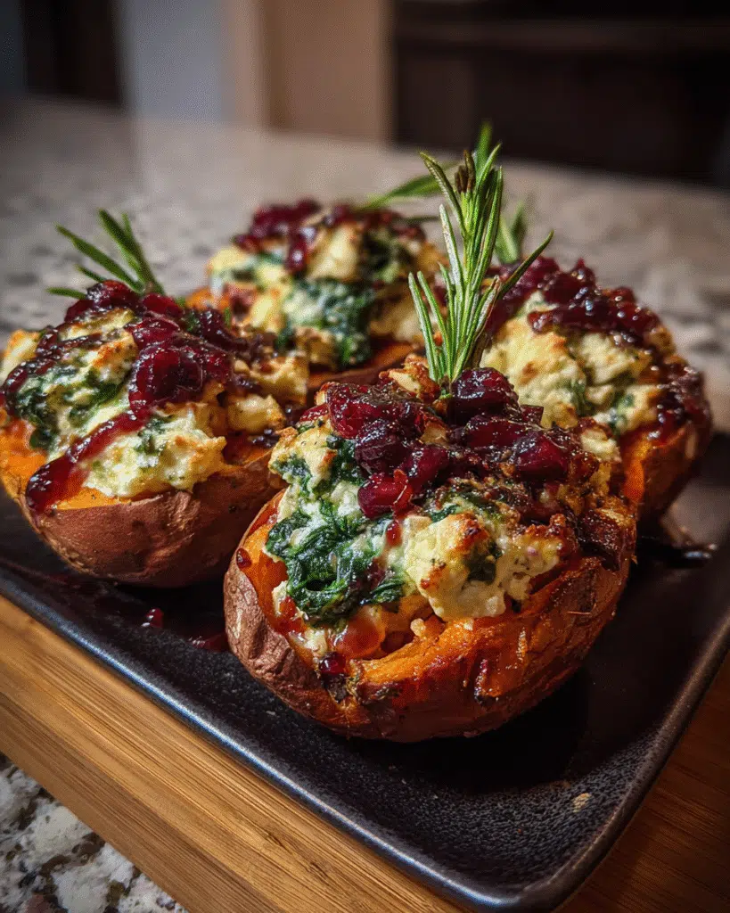 Creamy Ricotta Stuffed Sweet Potatoes: Balsamic Twist