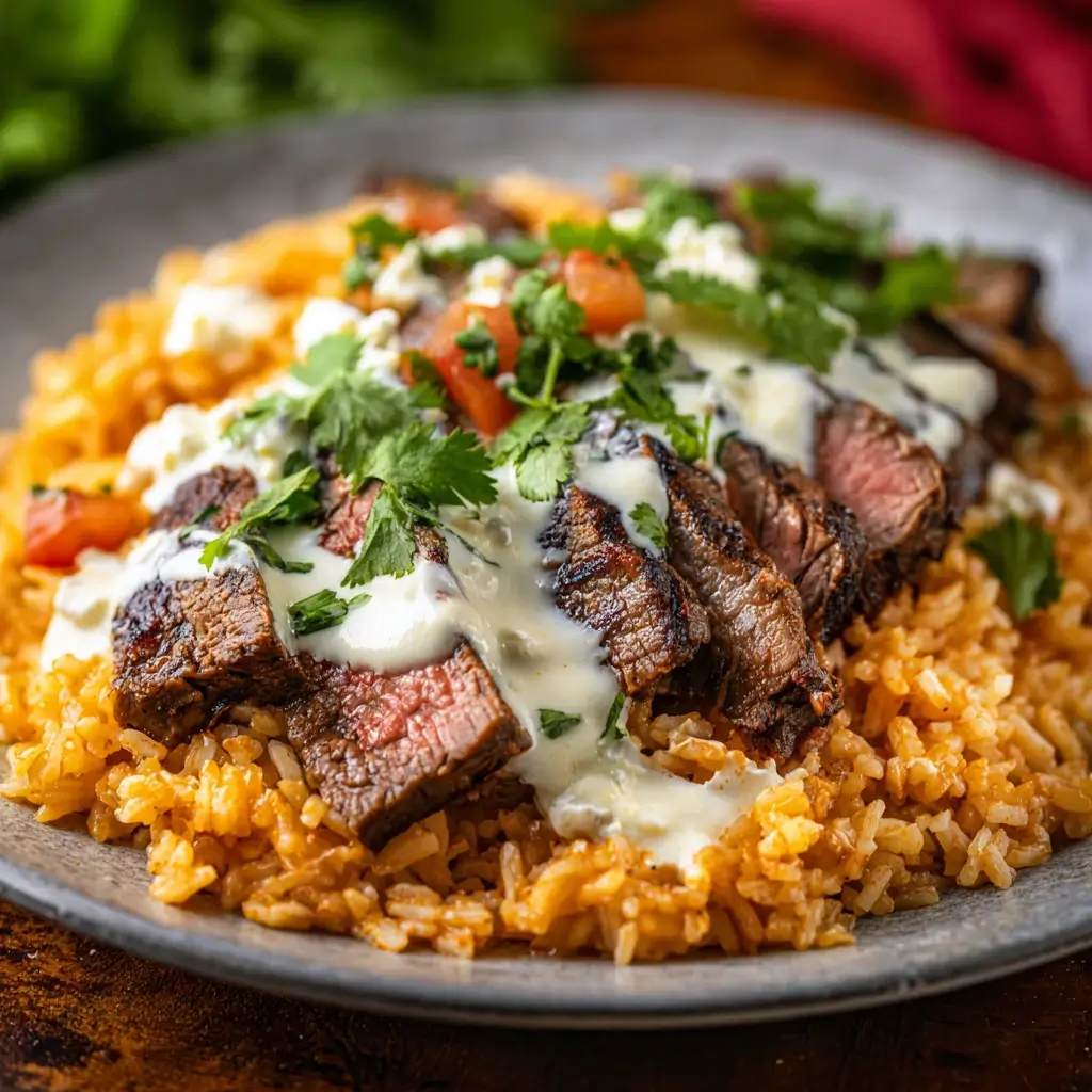 Steak and Queso Rice Recipe
