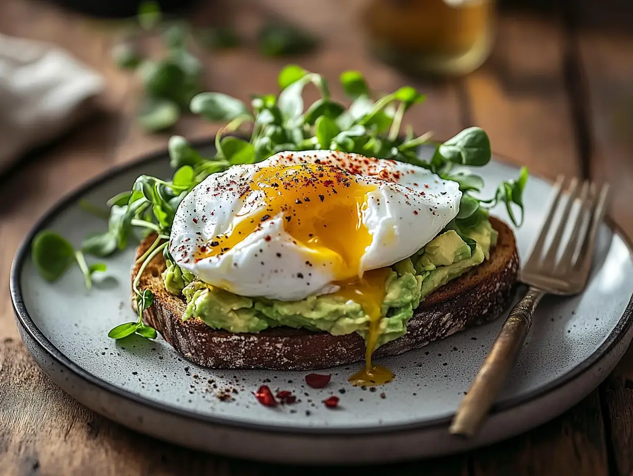 Poached Egg on Avocado Toast