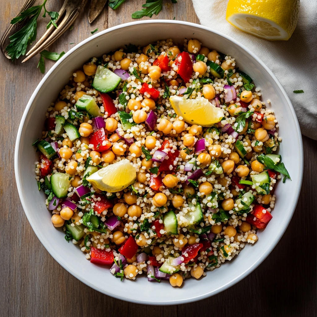 Couscous-chickpea salad