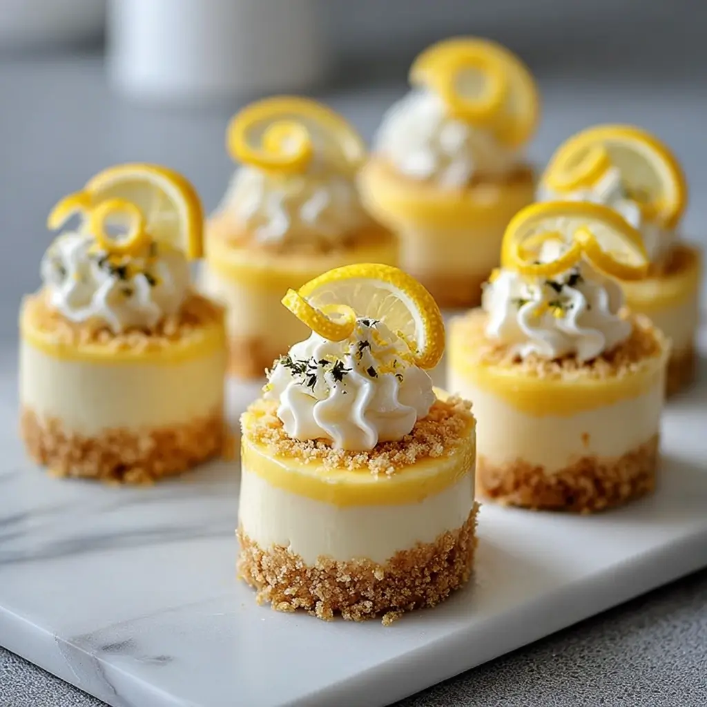 Mini Lemon Cheesecakes with Condensed Milk