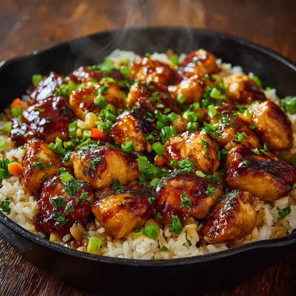 Honey BBQ Chicken & Rice