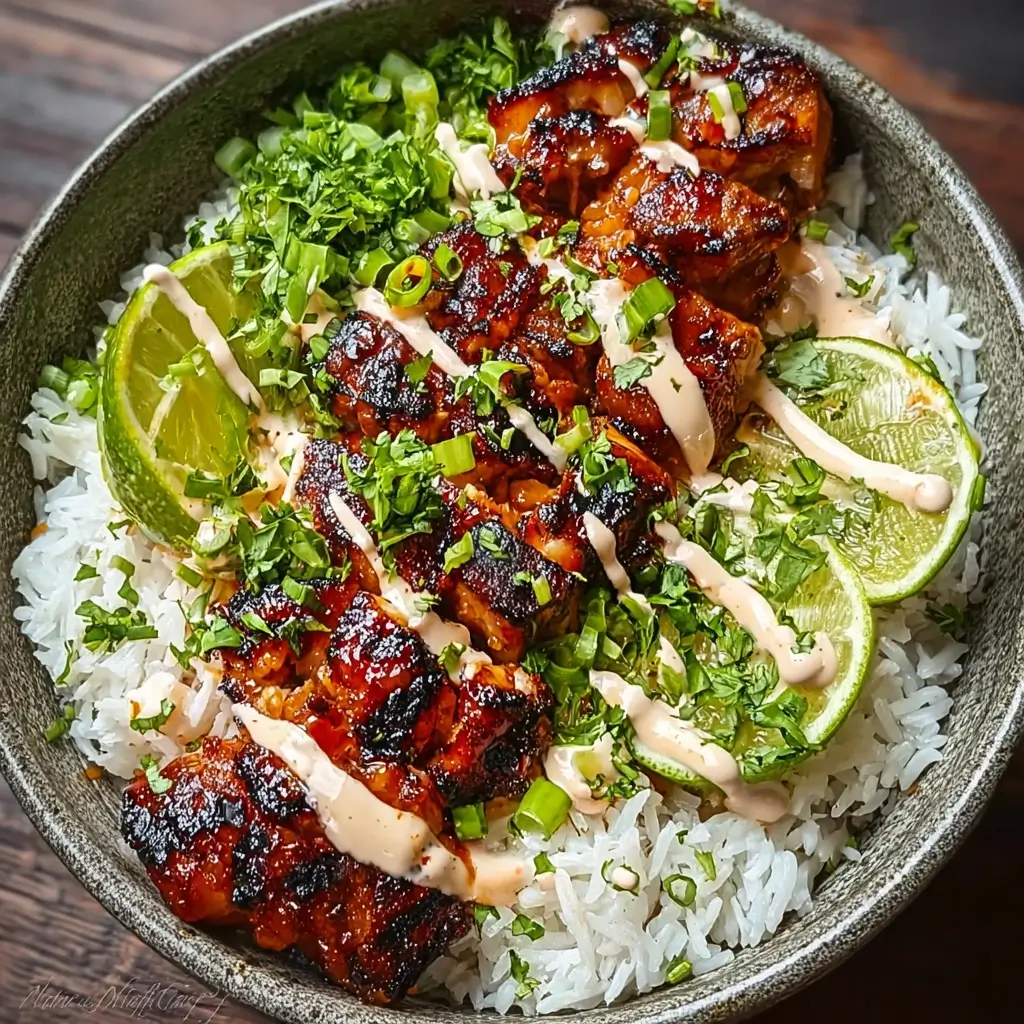 Sweet chili chicken bowl