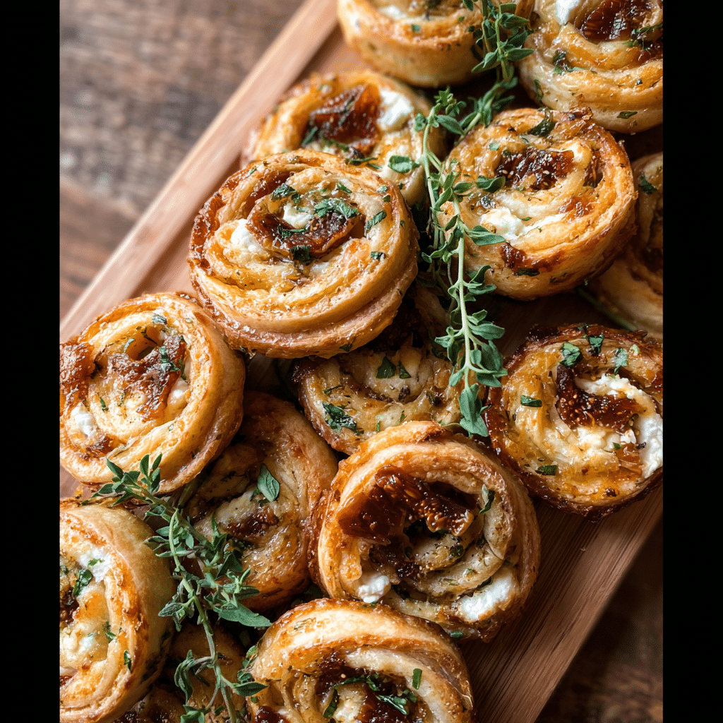 Fig Goat Cheese Pinwheels