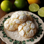 Coconut Key Lime Crinkle Cookies