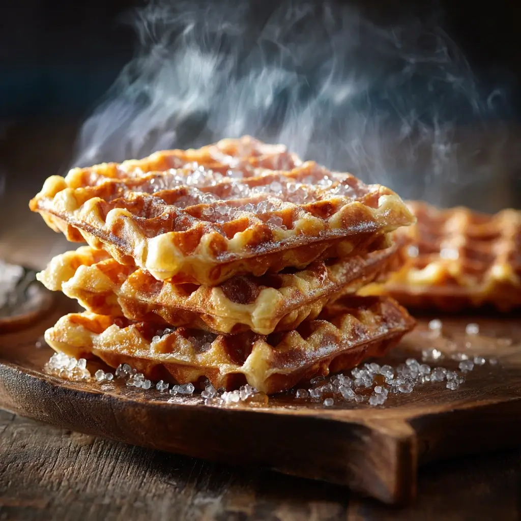Buttery Belgian Liege Waffles