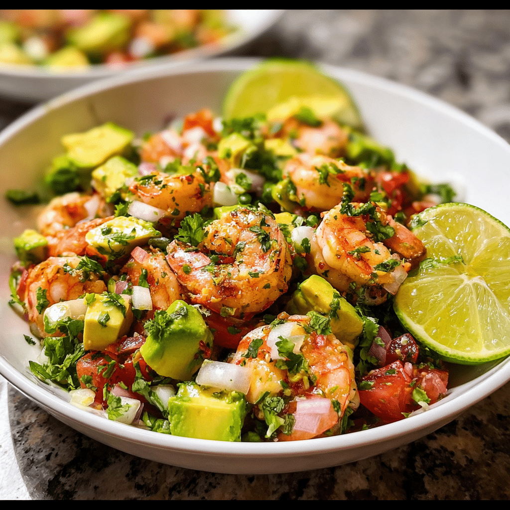 Zesty Lime Shrimp Avocado Salad