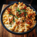Creamy Honey Pepper Chicken Mac and Cheese