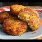 Cheesy Fried Grit Cakes