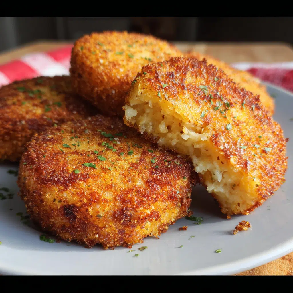 Cheesy Fried Grit Cakes