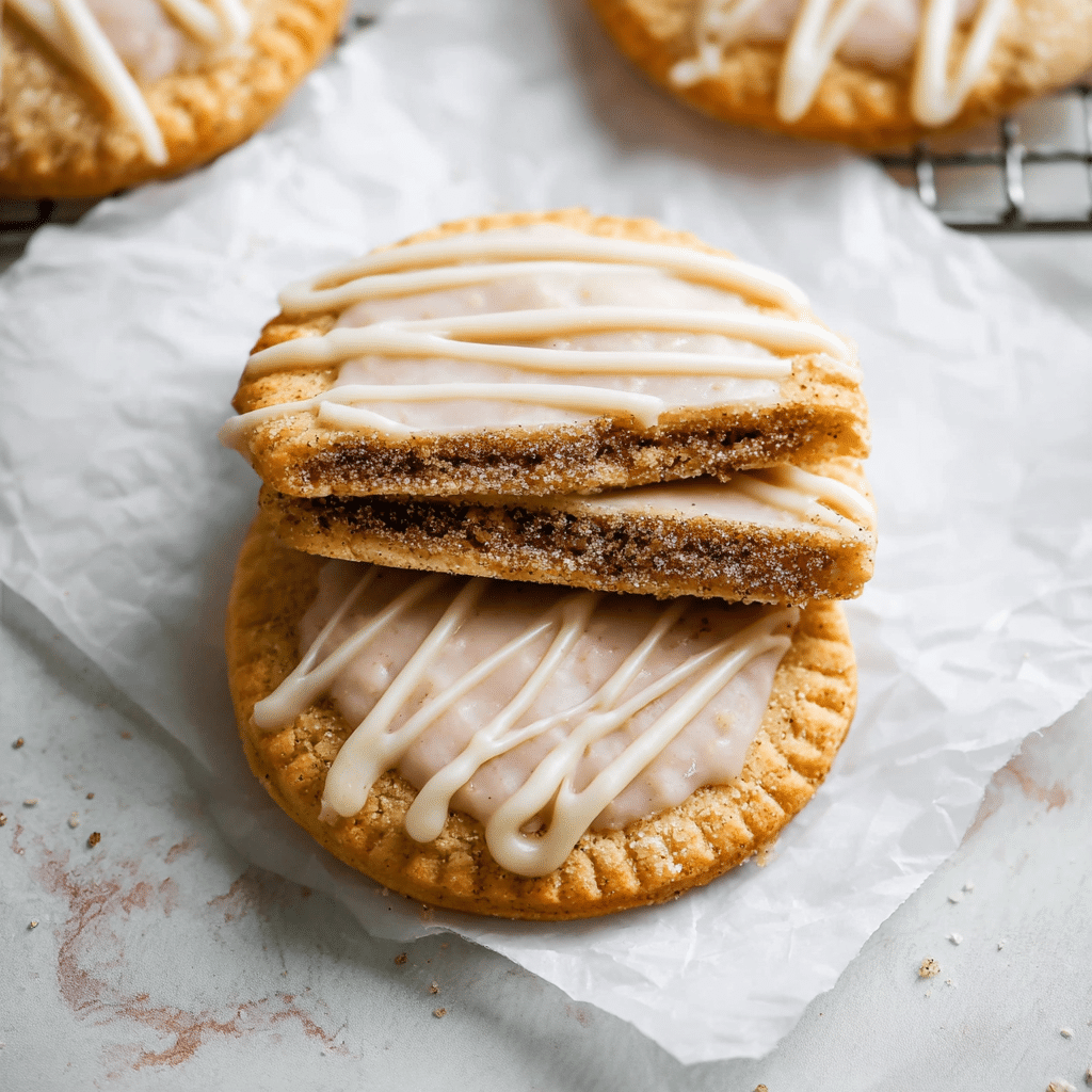 Frosted Brown Sugar Cinnamon Pop Tart Cookies