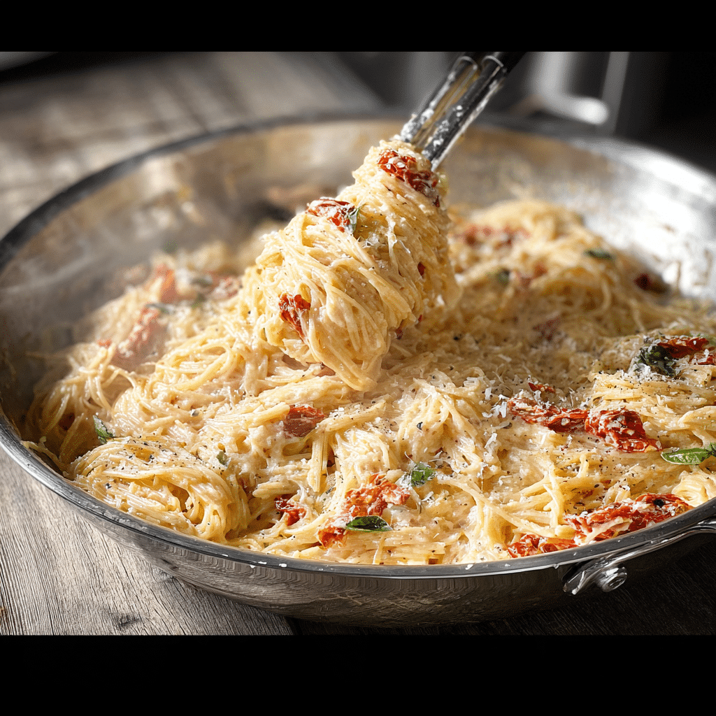One-Pan Sun-dried Tomato Pasta