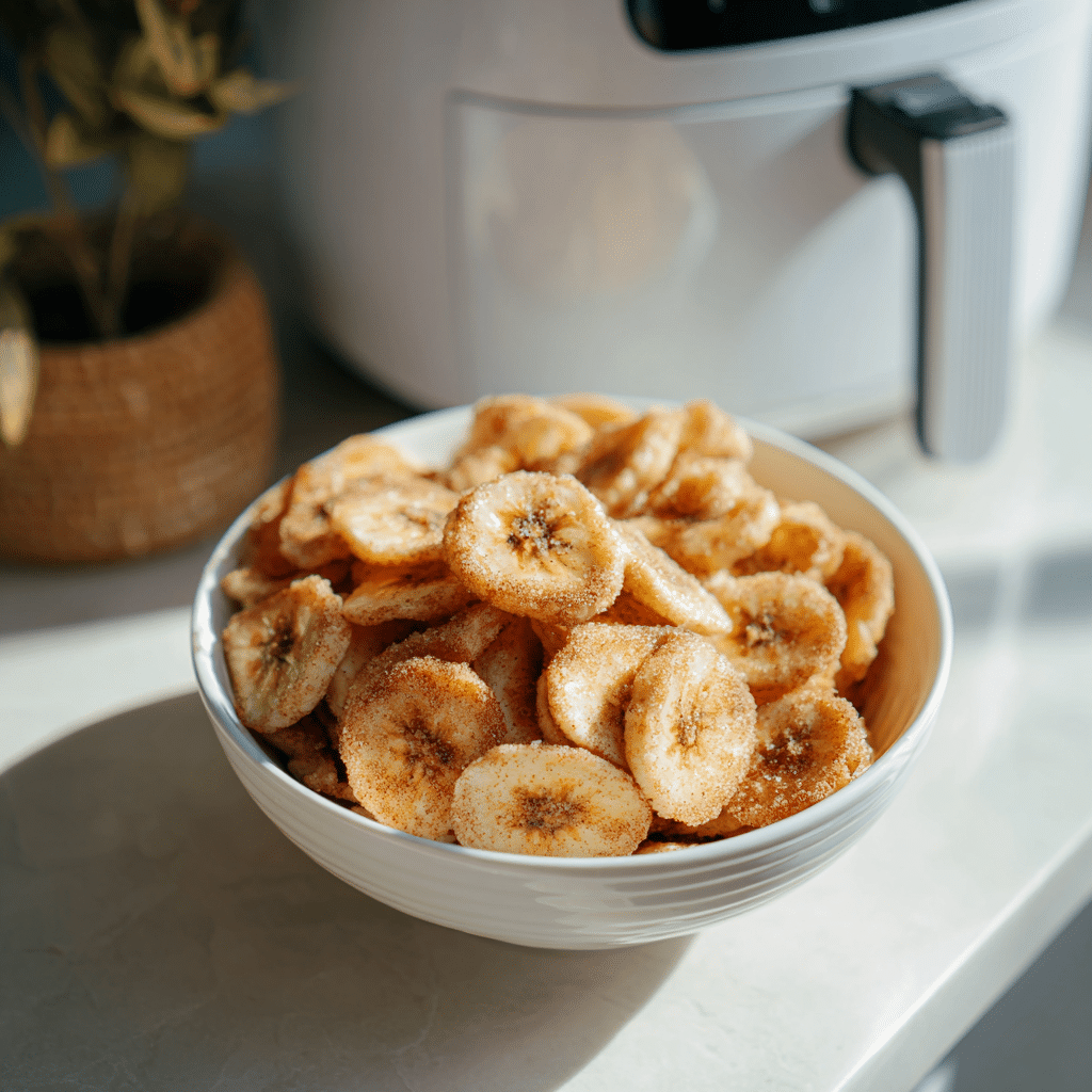 Crispy Cinnamon Sugar Banana Chips