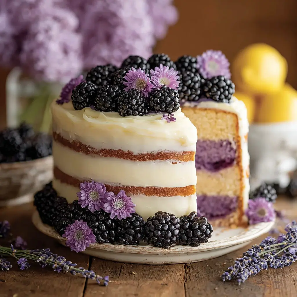 Blackberry Lavender Cake