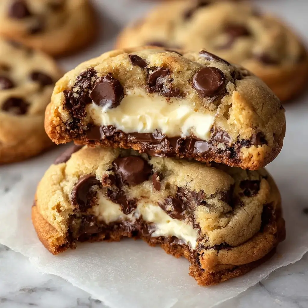 Cheesecake Stuffed Chocolate Chip Cookies