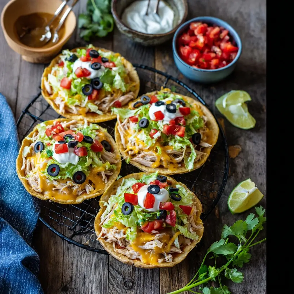 Easy Chicken Tostadas Recipe