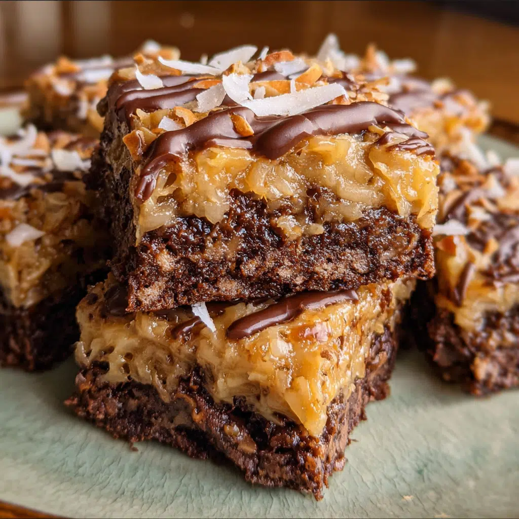 German Chocolate Brownies