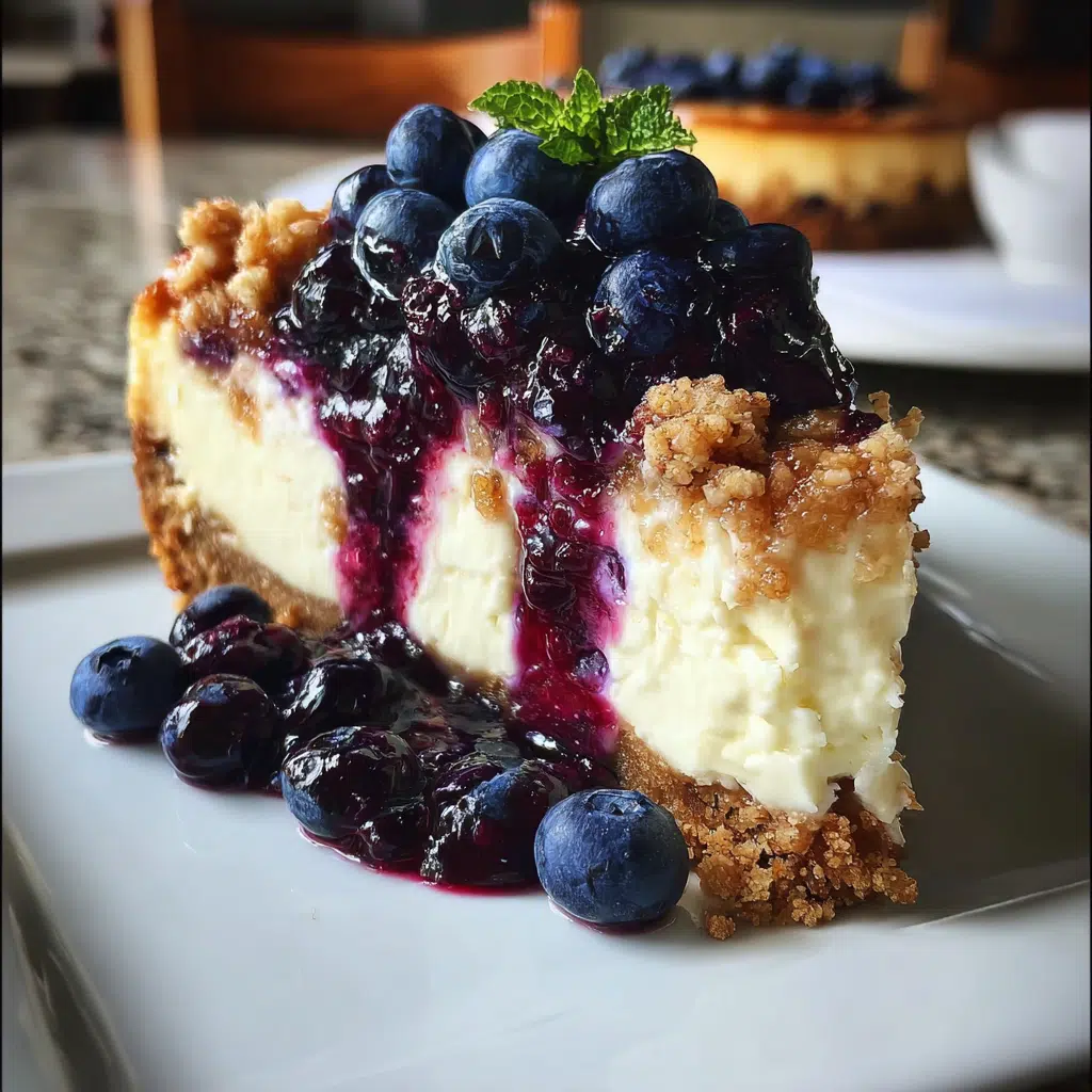 Blueberry Crumble Cheesecake Recipe