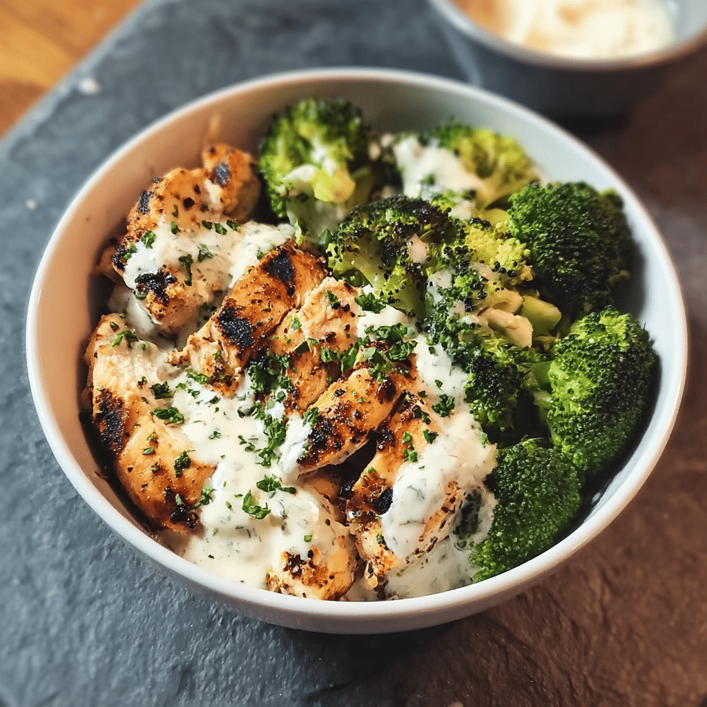 Grilled Chicken Broccoli Bowls Recipe