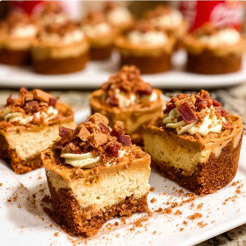 Mini Biscoff Cookie Butter Cheesecakes